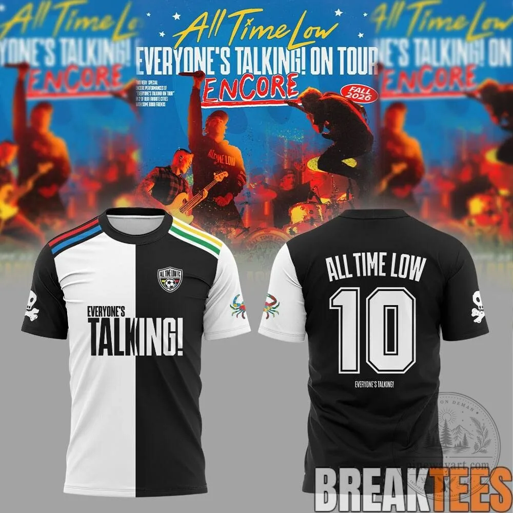 All Time Low Everyone's Talking On Tour Fall 2026 Soccer Jersey 1 All Time Low Everyone's Talking On Tour Fall 2026 Soccer Jersey