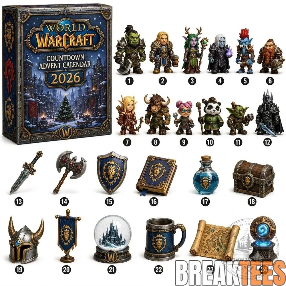 World of Warcraft 2026 Countdown Advent Calendar with 24 Collectible Figurines