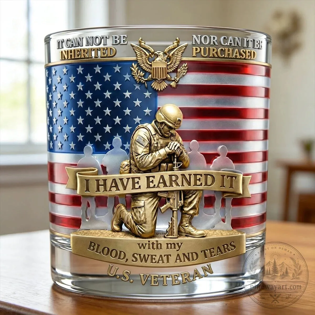 I Have Earned It United States Veteran American Flag Whiskey Decanter Set 11 I Have Earned It United States Veteran American Flag Whiskey Decanter Set