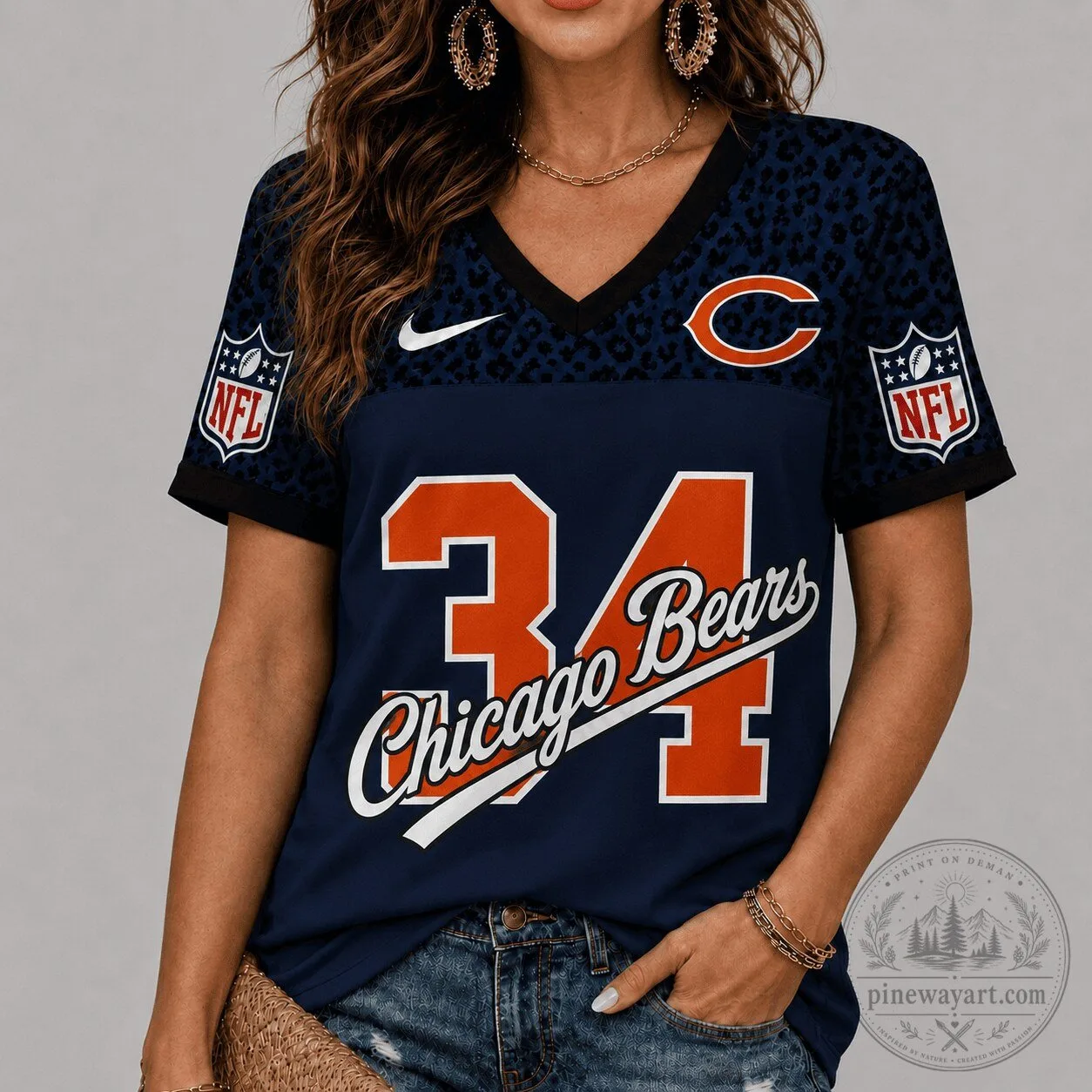 Chicago Bears National Football League V-Neck Jersey