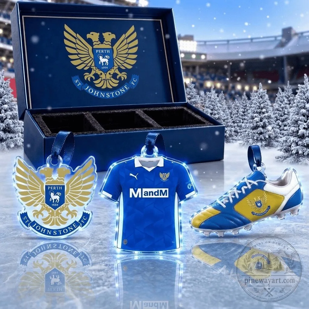 St Johnstone Football Club Scottish Premiership Team Full Set Acrylic Ornament