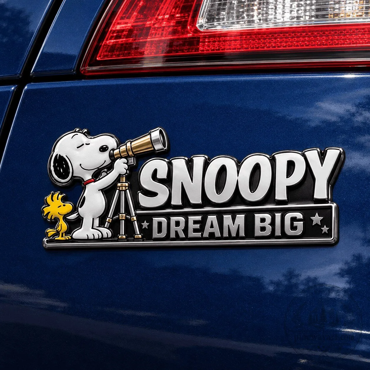 Snoopy Dream Big Stargazer Edition Car Emblem Badge Decal Sticker