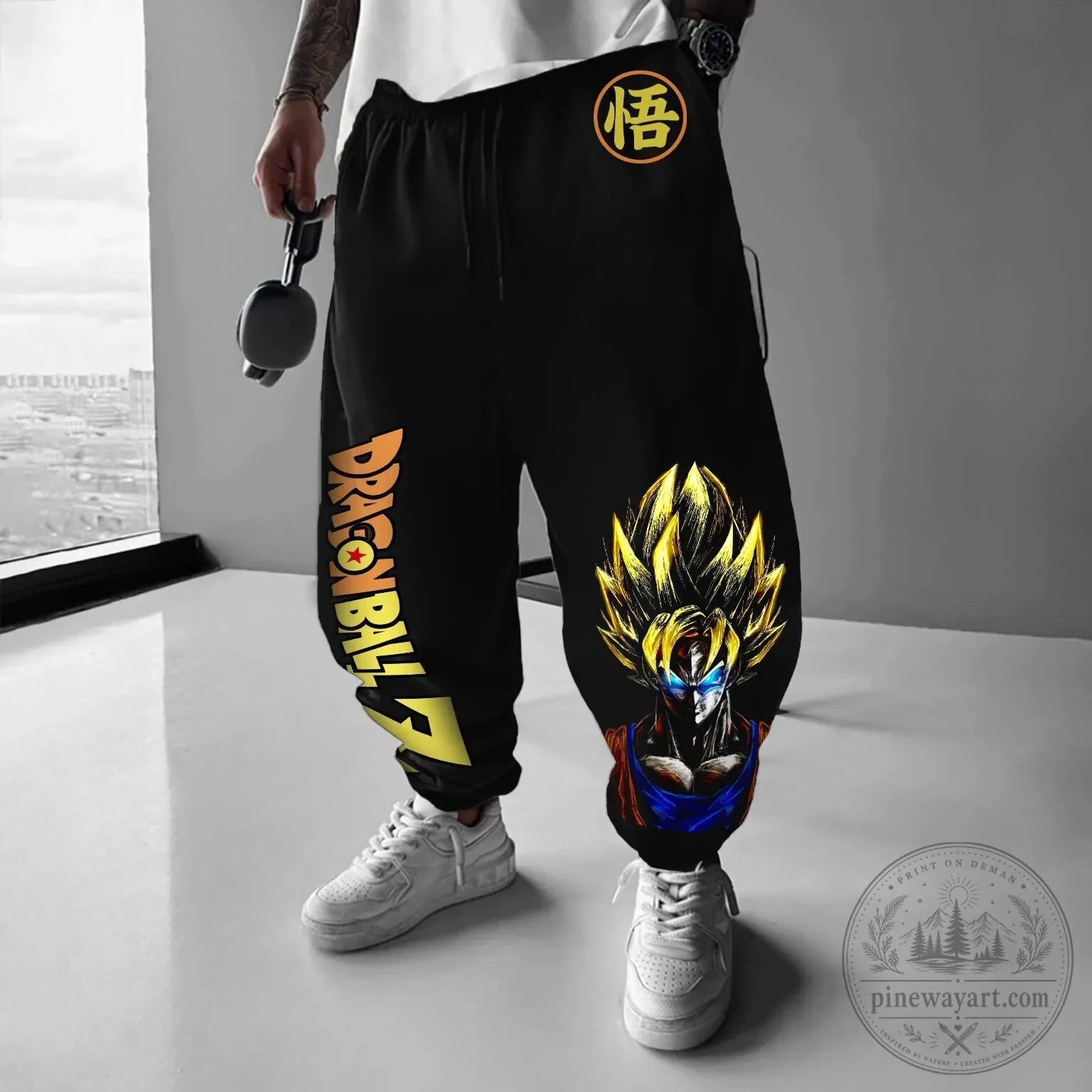 Dragon Ball Z Goku Super Saiyan Black Streetwear Pants