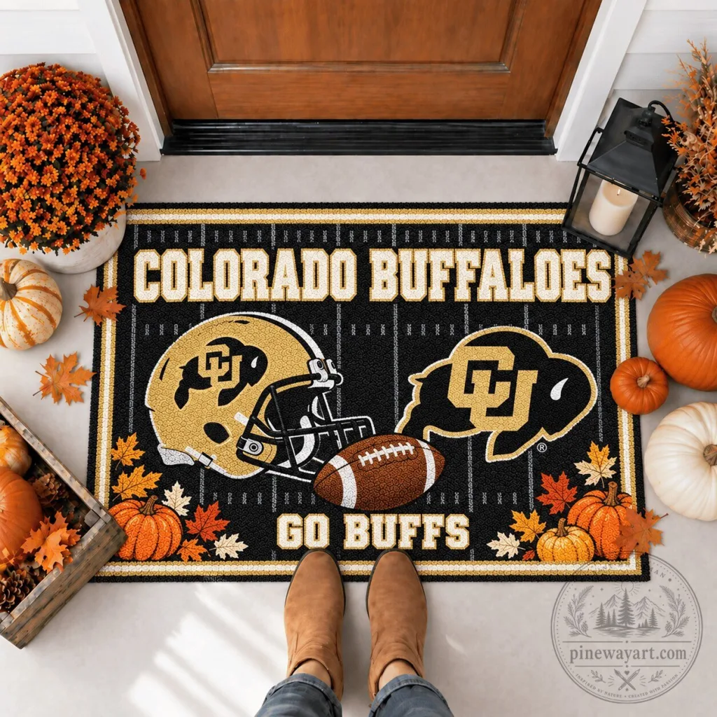 Colorado Buffaloes Football Team Logo Go Buffs Outdoor Welcome Doormat Colorado Buffaloes Football Team Logo Go Buffs Outdoor Welcome Doormat