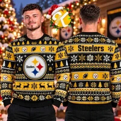 Pittsburgh Steelers Ugly Christmas Sweater Holiday Football Fan Gift