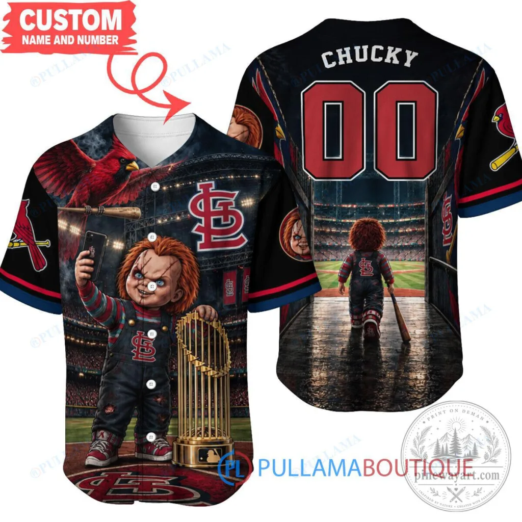 St. Louis Cardinals Chucky Doll Baseball Fan Hawaiian Shirt St. Louis Cardinals Chucky Doll Baseball Fan Hawaiian Shirt