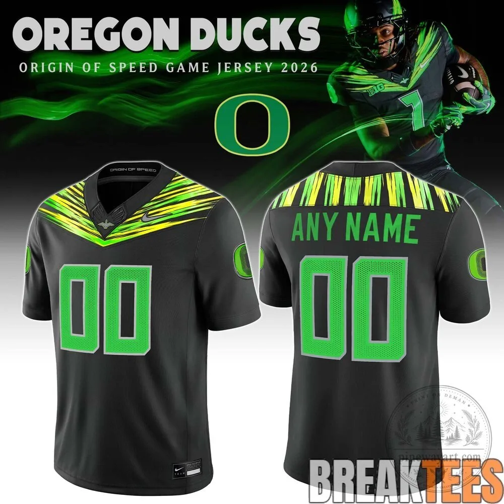 Oregon Ducks Origin of Speed Game 2026 Football Jersey
