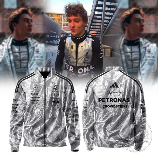 Mercedes-AMG Petronas Formula One Team Silver Racing Jacket 6 Mercedes-AMG Petronas Formula One Team Silver Racing Jacket