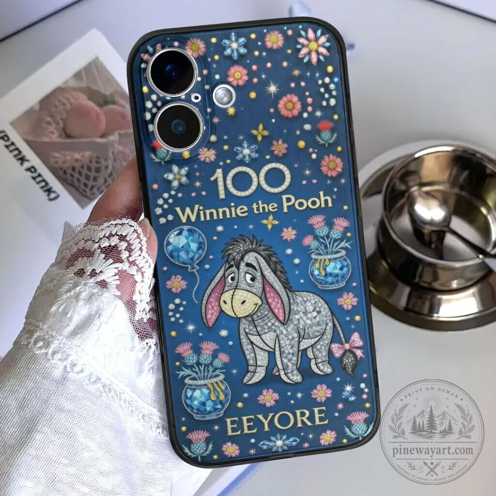 Winnie the Pooh Eeyore 100th Anniversary Floral Pattern Phone Case 6 Winnie the Pooh Eeyore 100th Anniversary Floral Pattern Phone Case