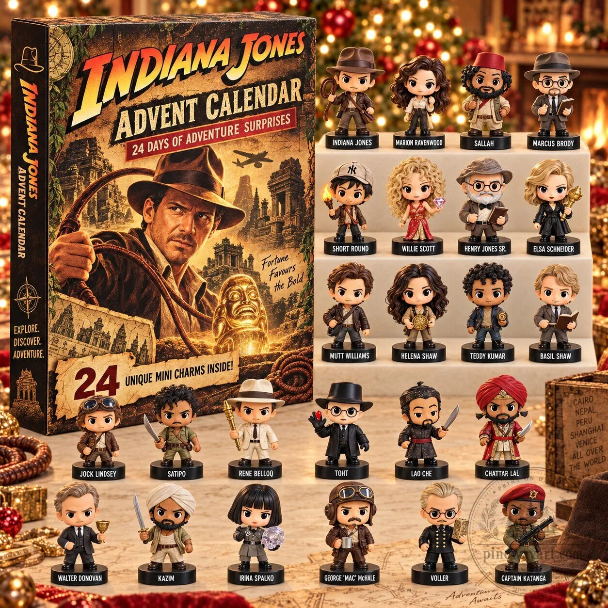 Indiana Jones Advent Calendar 24 Days of Adventure Surprises Figurines