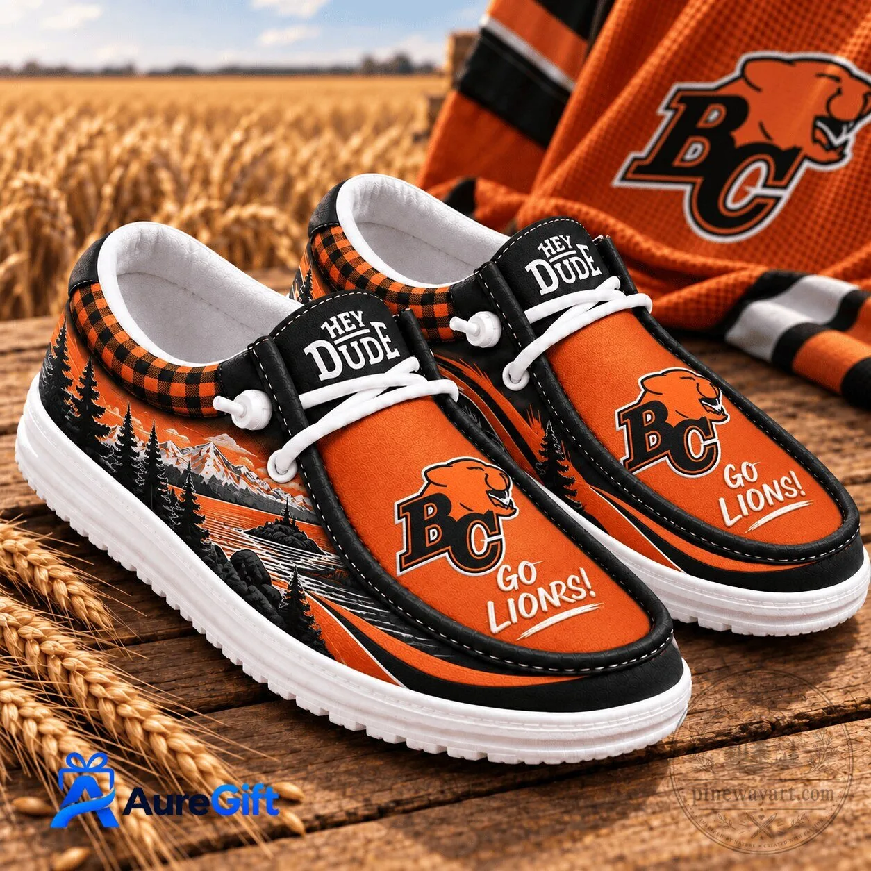 British Columbia Lions Canadian Football League Team Logo Shoes 5 British Columbia Lions Canadian Football League Team Logo Shoes