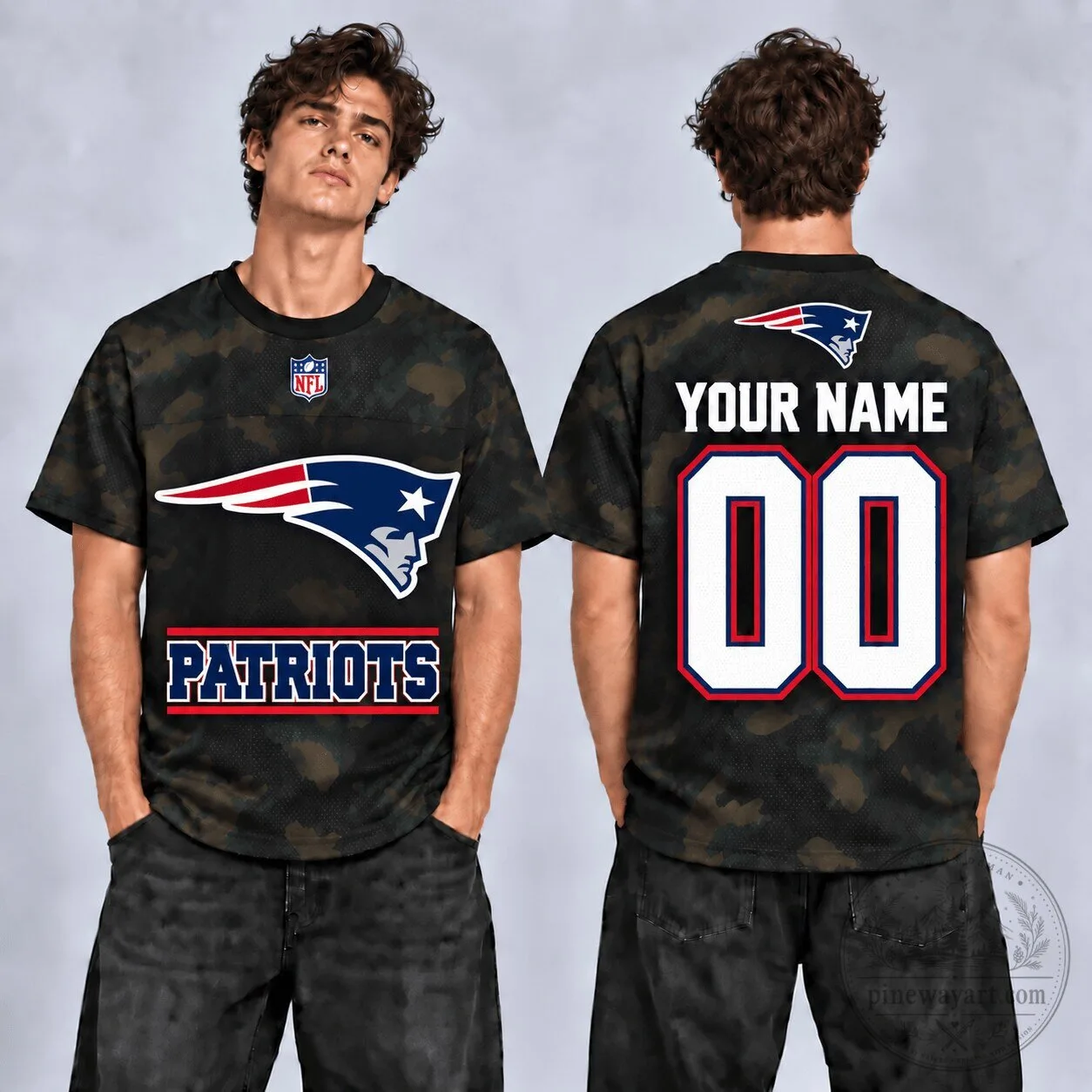 New England Patriots Personalized Custom Name and Number Football Jersey