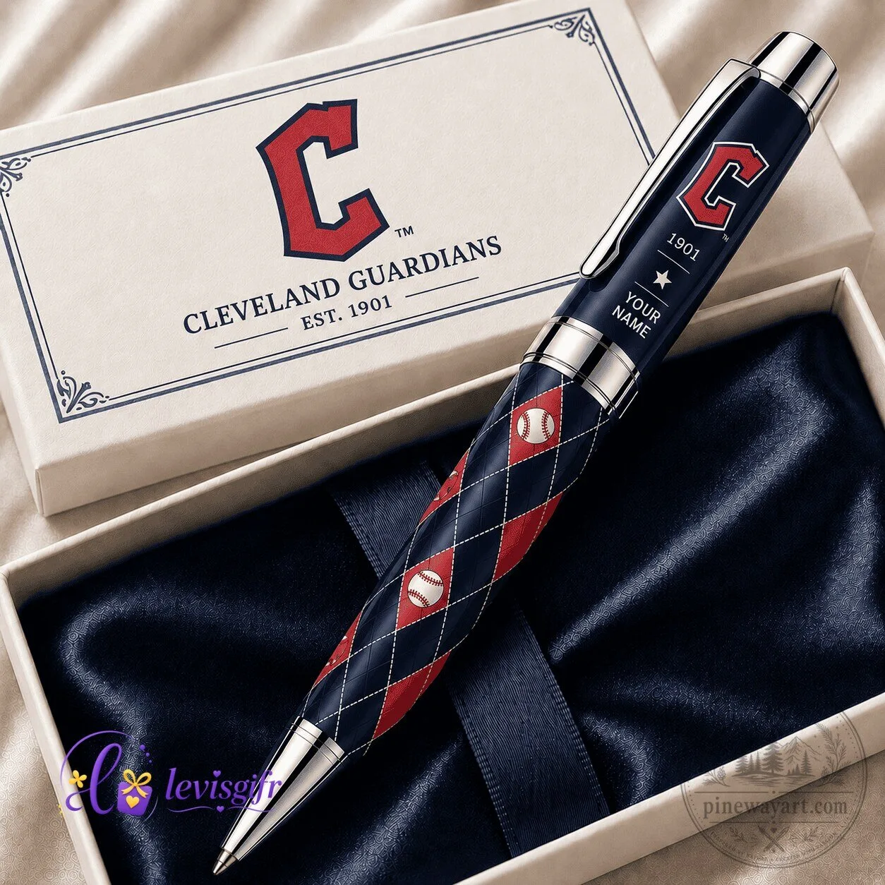 Cleveland Guardians Baseball Team Personalized Ballpoint Pen