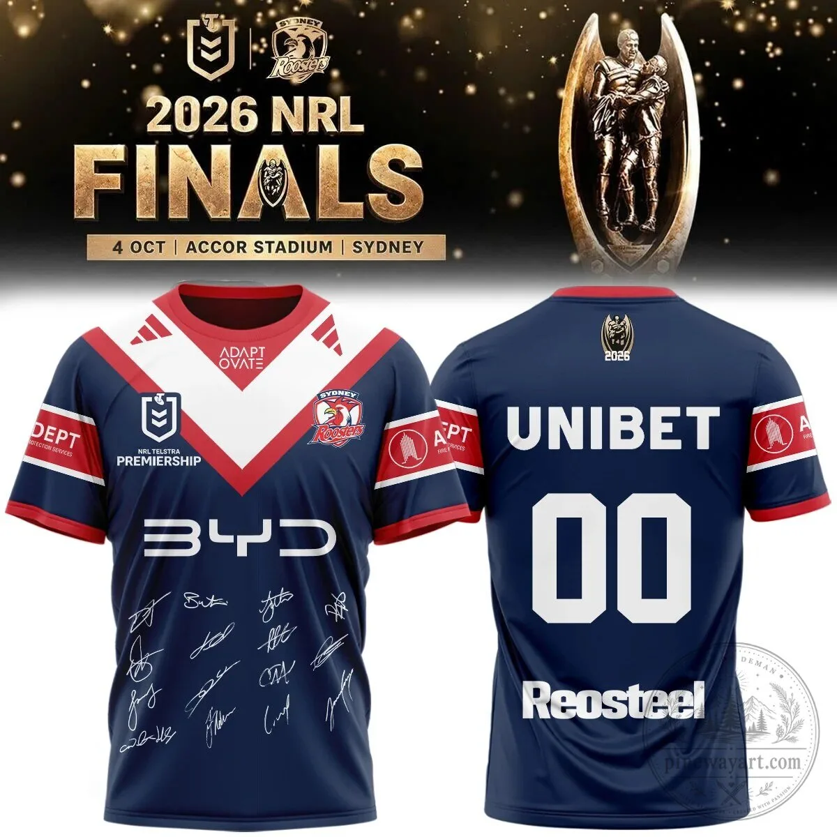 Sydney Roosters National Rugby League 2026 Finals Premiership Jersey