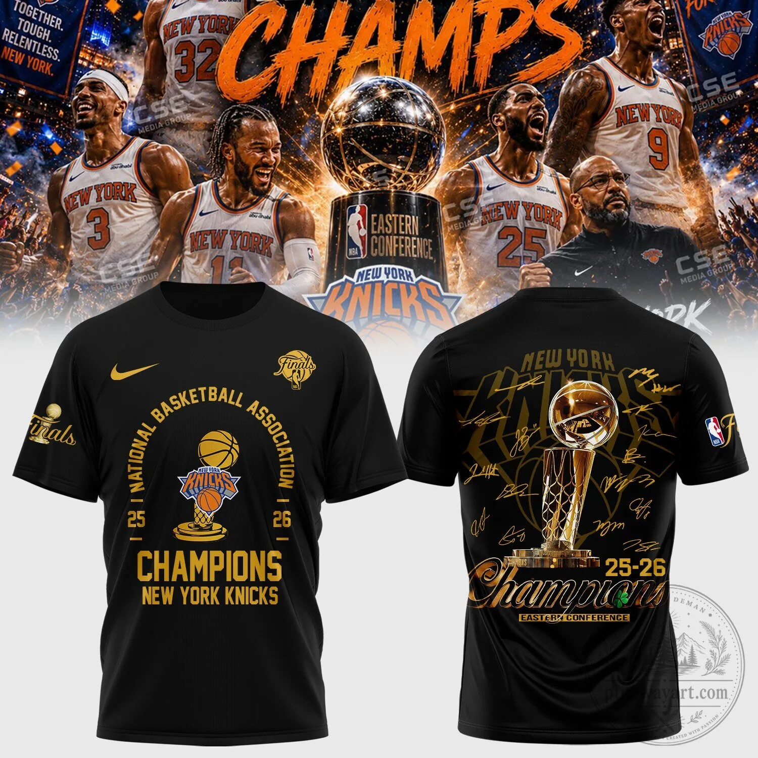 New York Knicks 2025-2026 NBA Finals Champions T-Shirt