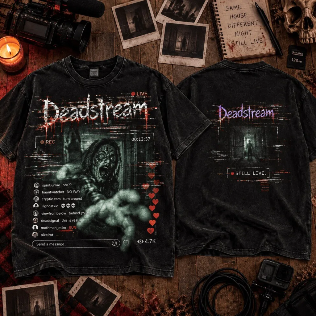 Deadstream Haunted Internet Horror Movie Still Live T-Shirt Deadstream Haunted Internet Horror Movie Still Live T-Shirt