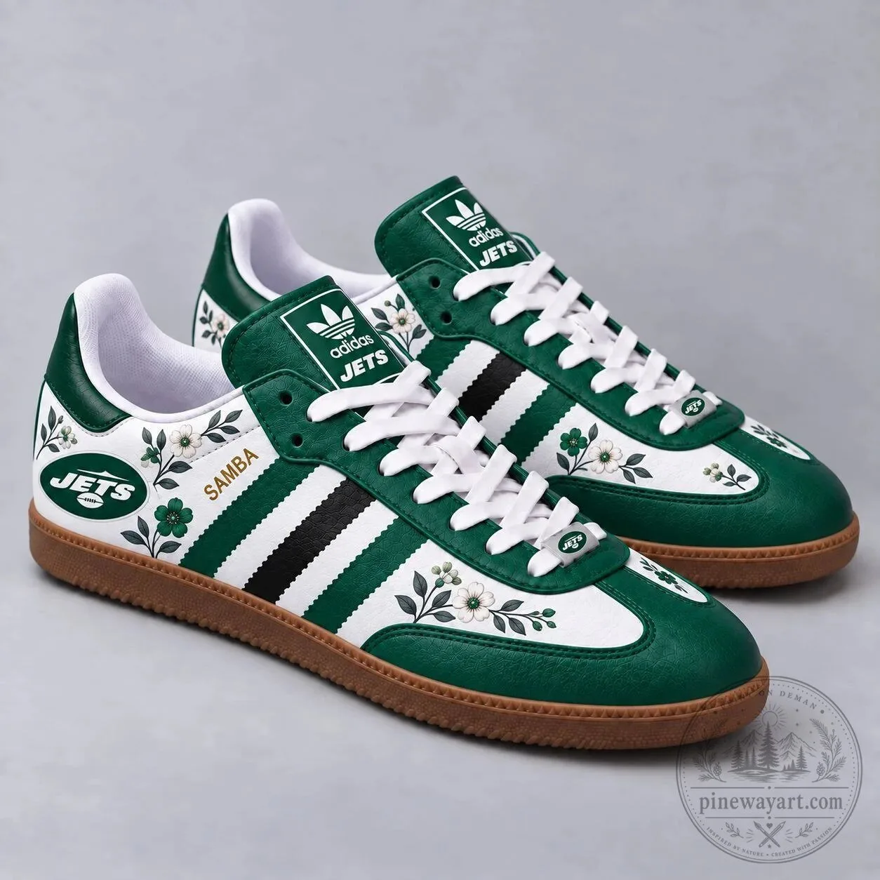 Floral Samba Shoes for Game Day - New York Jets Edition