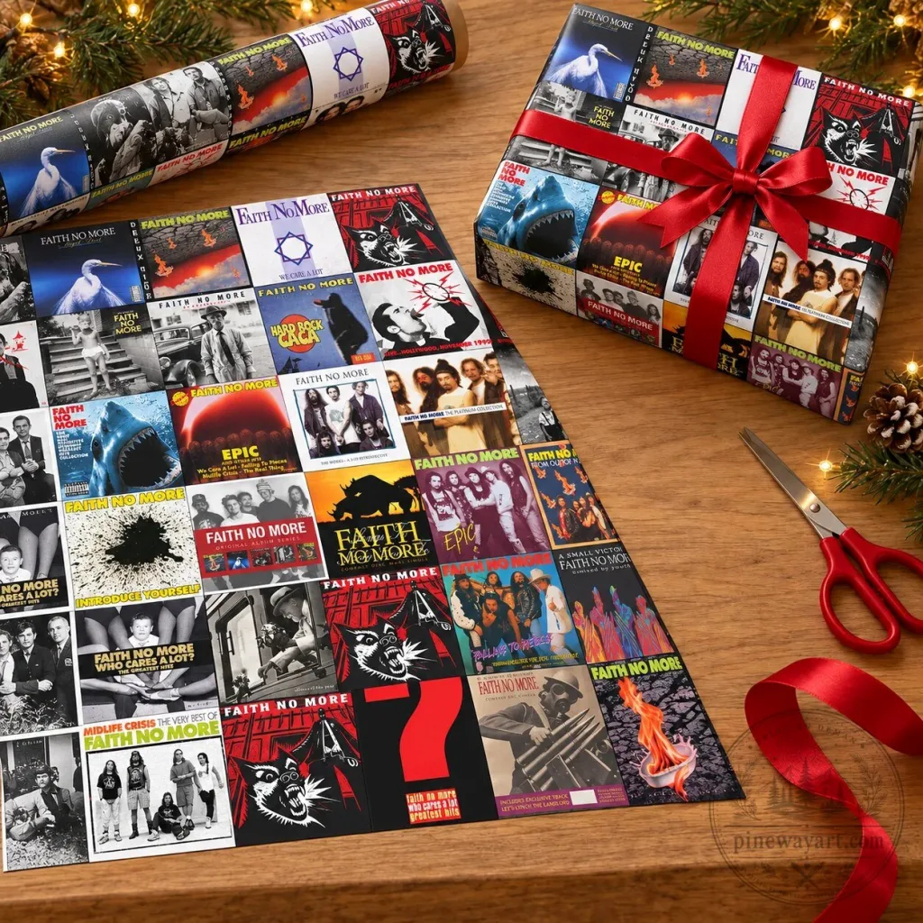 Faith No More Album Covers Collage Music Fan Gift Wrapping Paper Roll Faith No More Album Covers Collage Music Fan Gift Wrapping Paper Roll