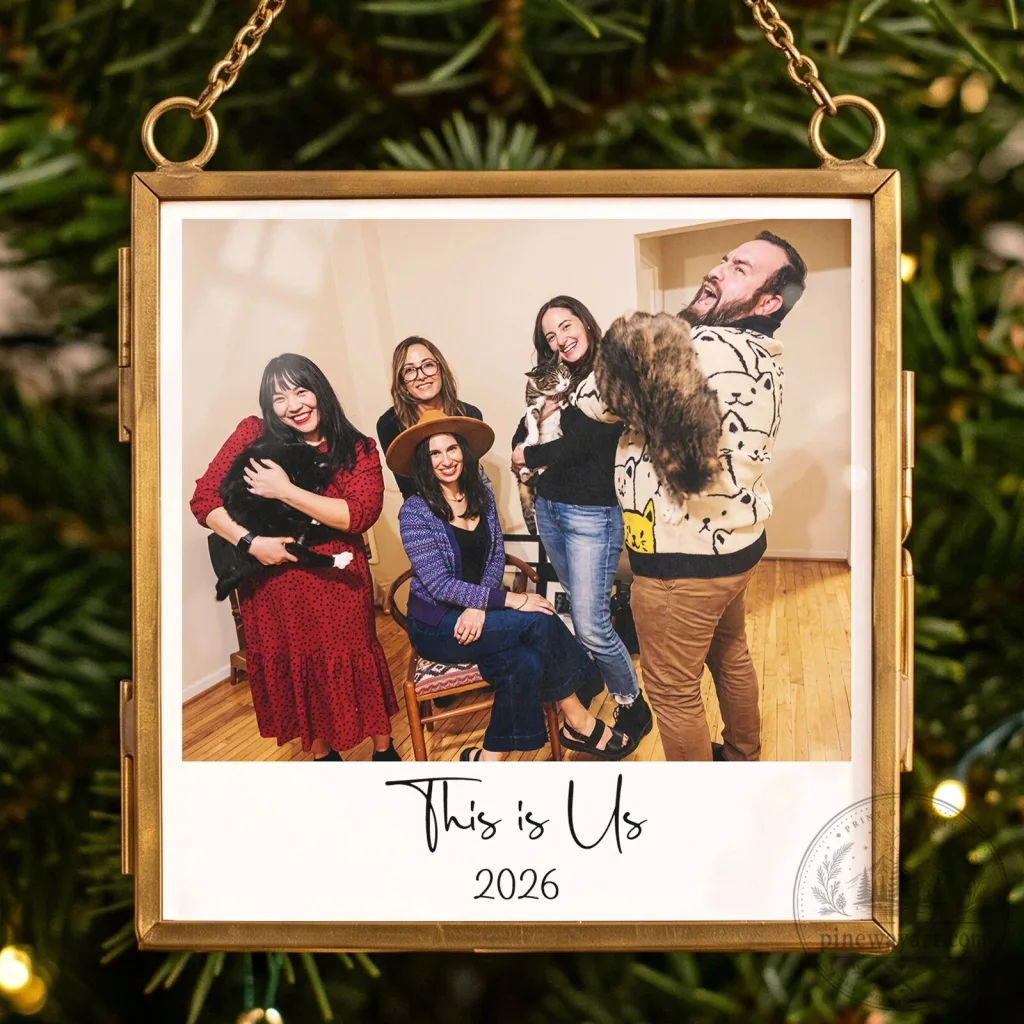 Custom Family Photo Frame This Is Us Personalized Christmas Ornament Custom Family Photo Frame "This Is Us" Personalized Christmas Ornament
