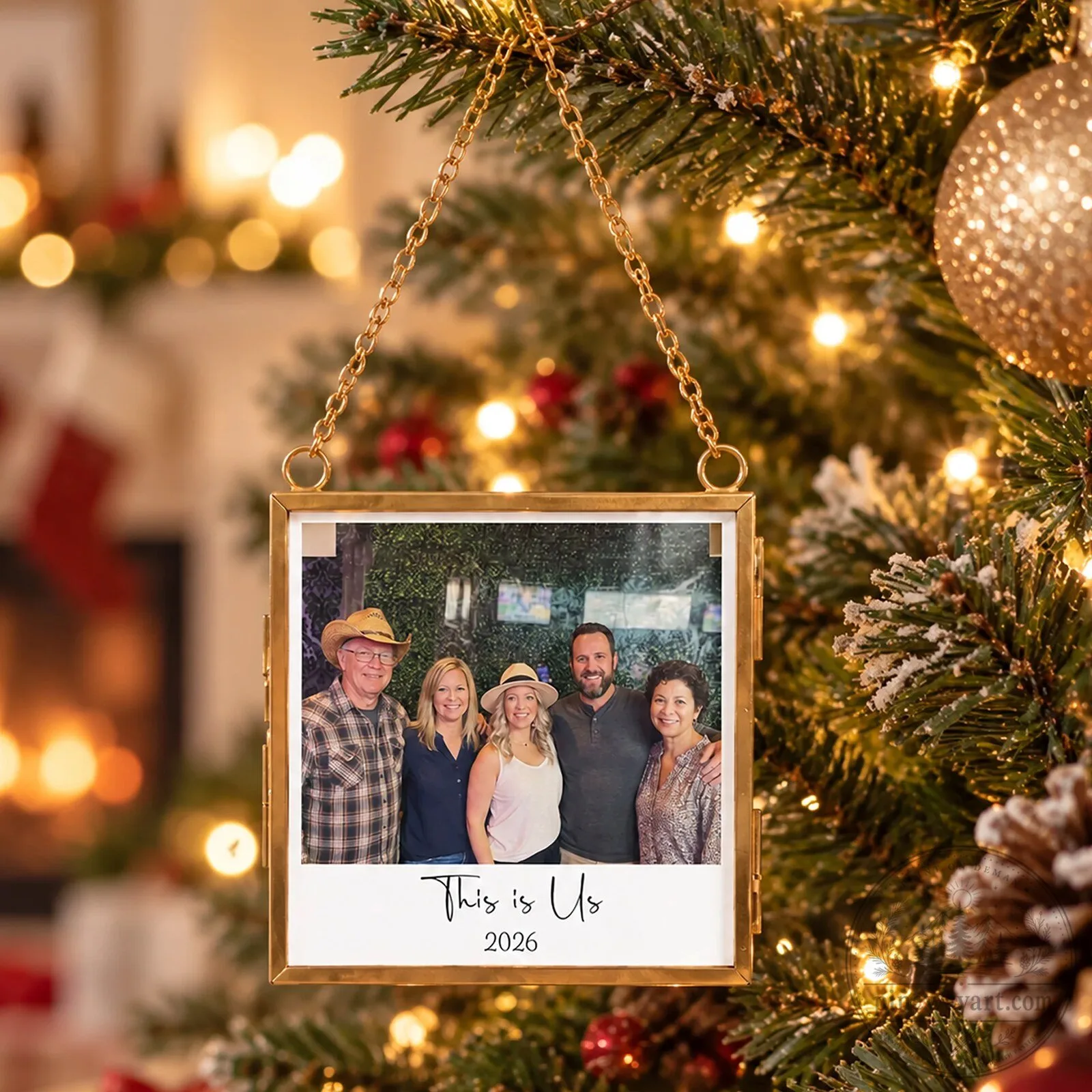 Custom Family Photo Frame "This Is Us" Personalized Christmas Ornament 12 Custom Family Photo Frame "This Is Us" Personalized Christmas Ornament