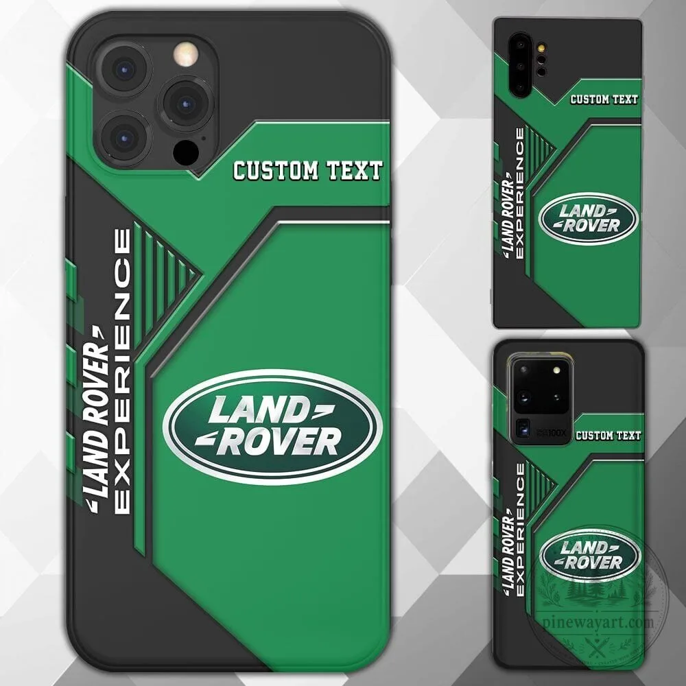 Land Rover Experience Custom Name Green and Black Phone Case