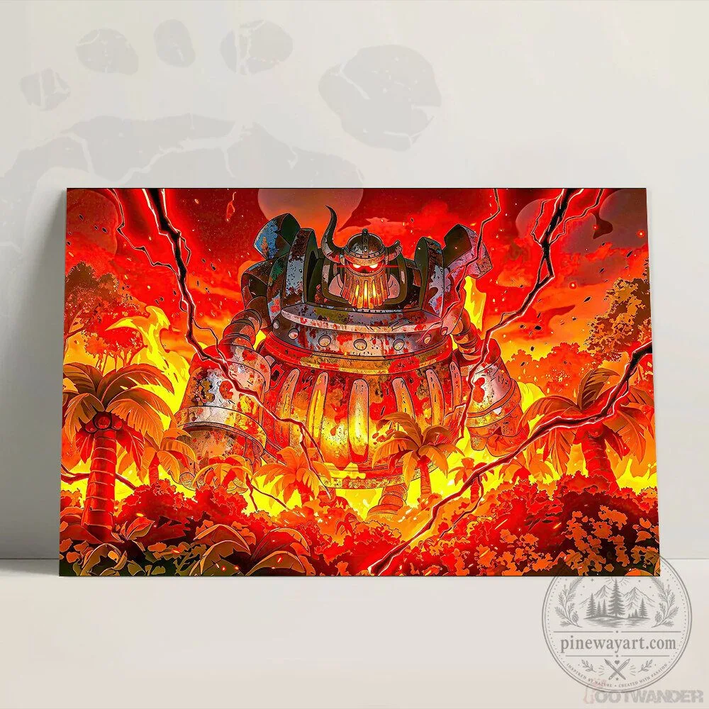 One Piece Ancient Giant Robot Canvas Wall Art Print