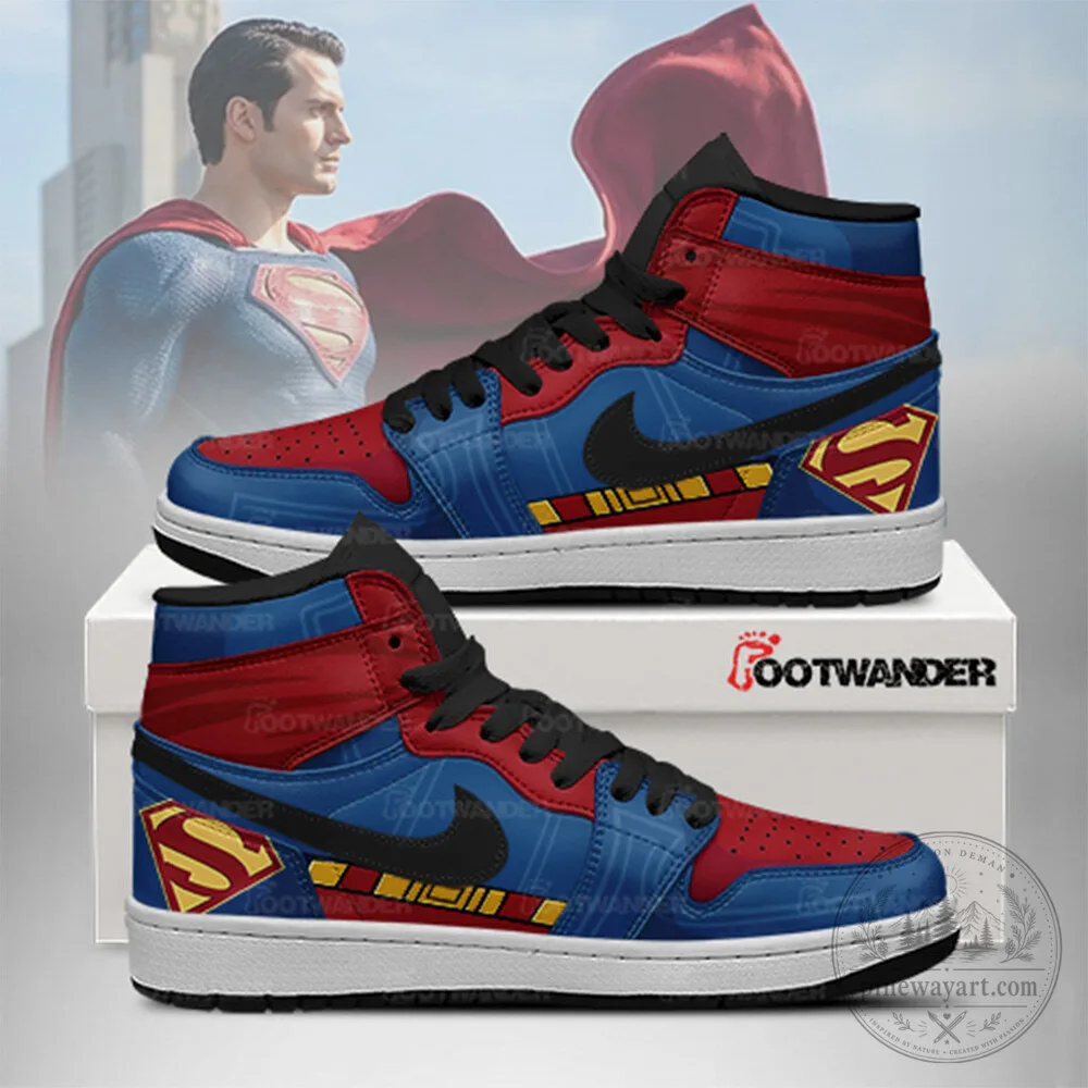 Superman DC Comics High-Top Sneakers Custom Printed Athletic Shoes 1 Superman DC Comics High-Top Sneakers Custom Printed Athletic Shoes
