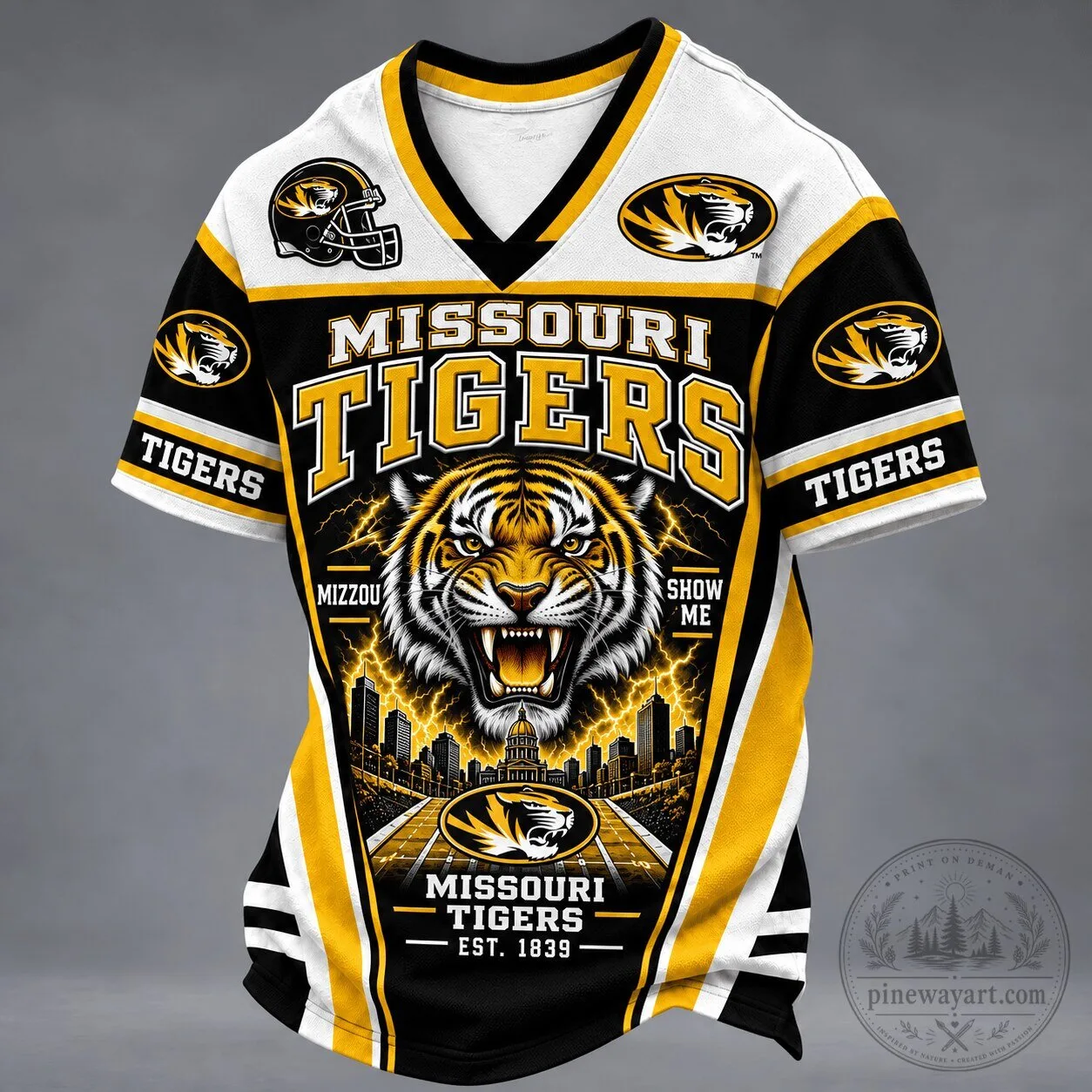 Missouri Tigers Football Team Mascot Spirit Jersey