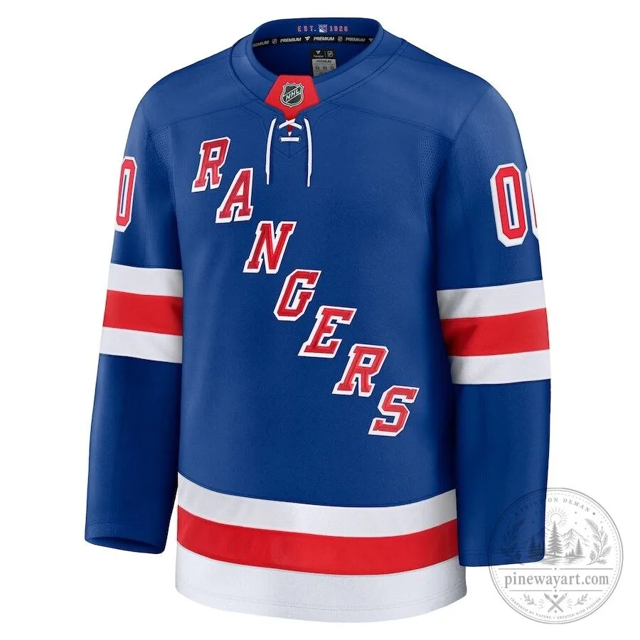 New York Rangers National Hockey League Blue Home Custom Hockey Jersey
