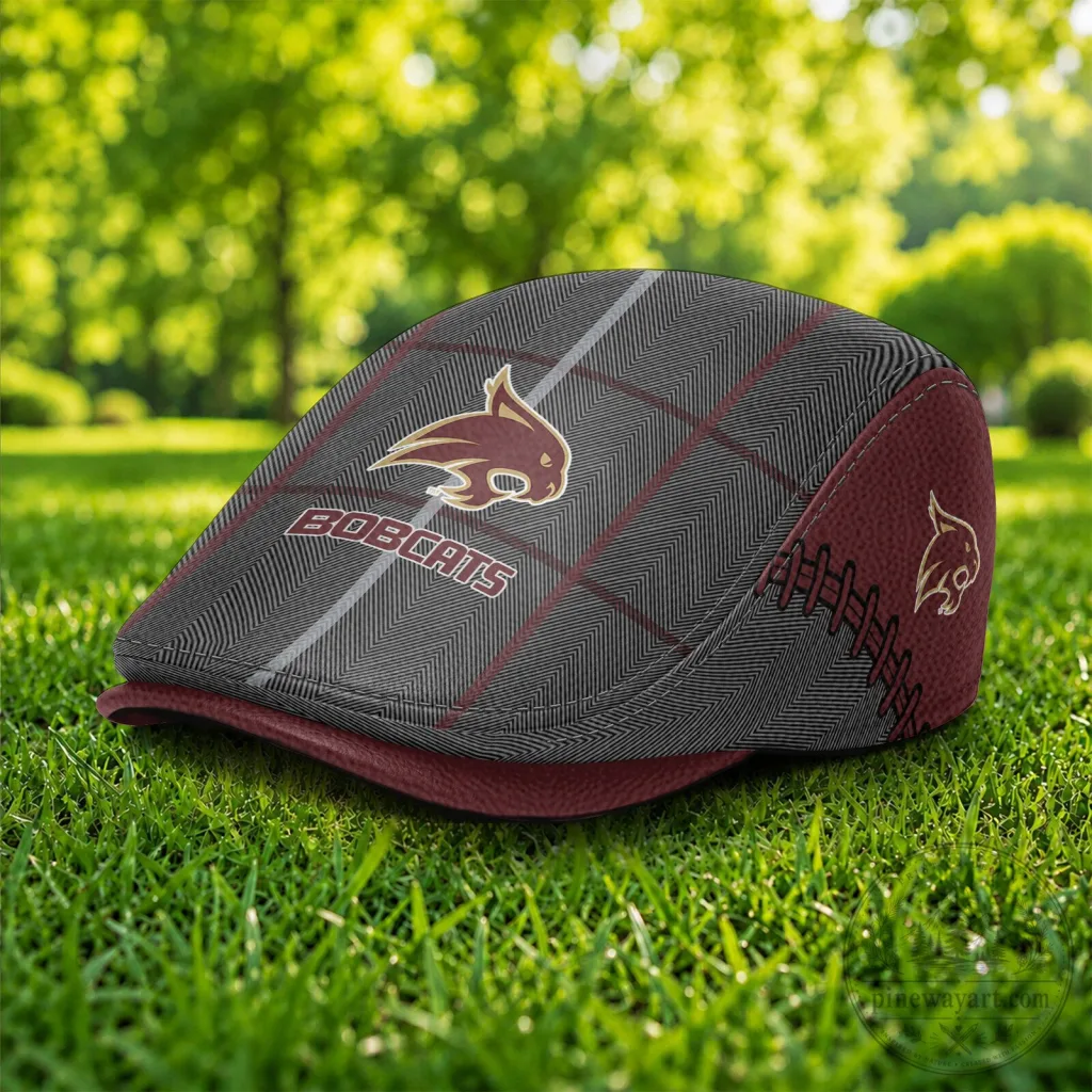 Texas State Bobcats NCAA Flat Cap, Golf Ivy Driving Hat Texas State Bobcats NCAA Flat Cap, Golf Ivy Driving Hat