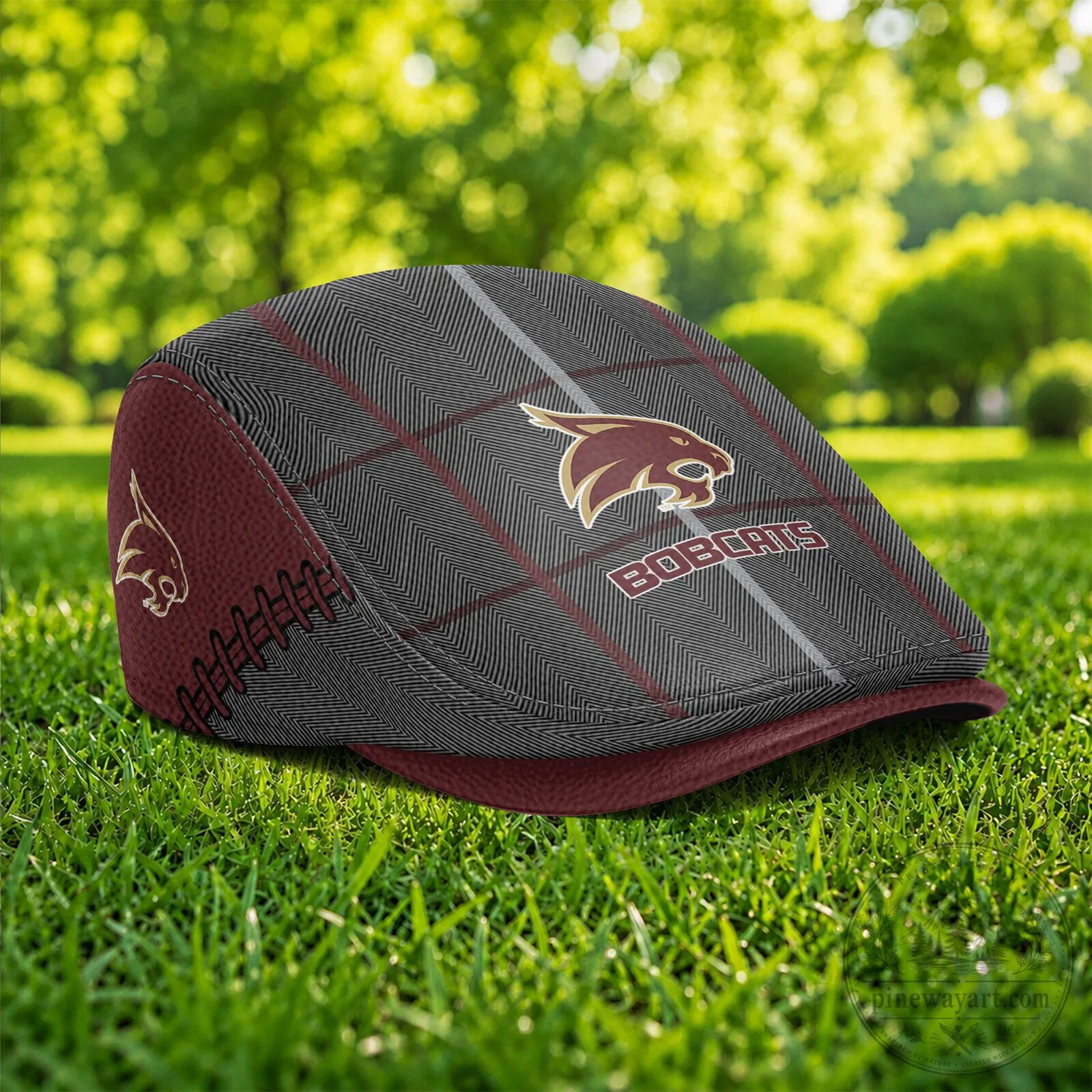 Texas State Bobcats NCAA Flat Cap, Golf Ivy Driving Hat 7 Texas State Bobcats NCAA Flat Cap, Golf Ivy Driving Hat