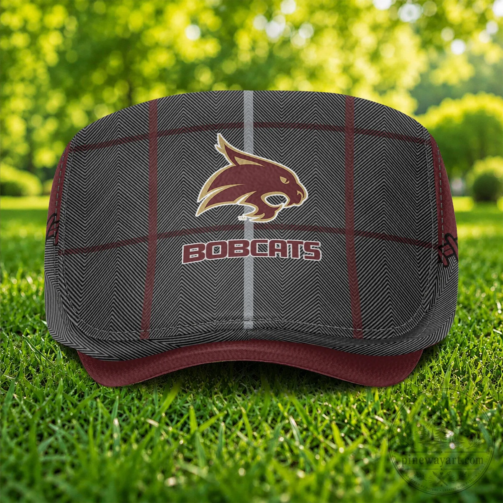 Texas State Bobcats NCAA Flat Cap, Golf Ivy Driving Hat 8 Texas State Bobcats NCAA Flat Cap, Golf Ivy Driving Hat