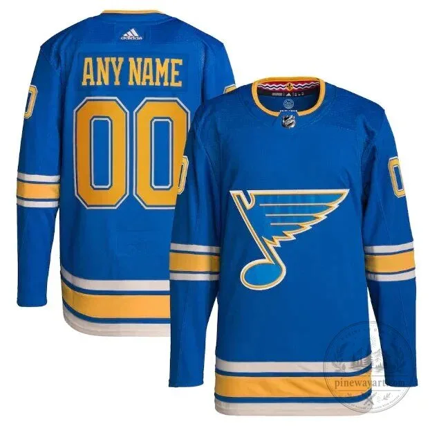 St. Louis Blues Blue and Gold NHL Hockey Jersey